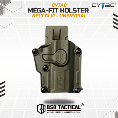 Holster Tactical Cytac Gen 1 Mega Fit Gen 1 Holster Universal 80+ Type Original - Belt Clip / Paddle