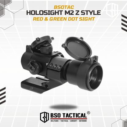 Holosight M2 Z Style Red Dot Scope Sight Full Metal Picatinny Rail