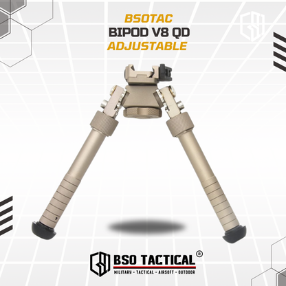 Bipod Atlas V8 QD Picatinny Adjustable Height & Rotating