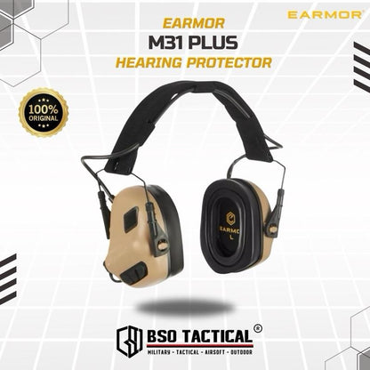 Earmor M31 PLUS Safety Hearing Protector Version Earmuff Earphone Headset Earbuds Headphone - ORIGINAL