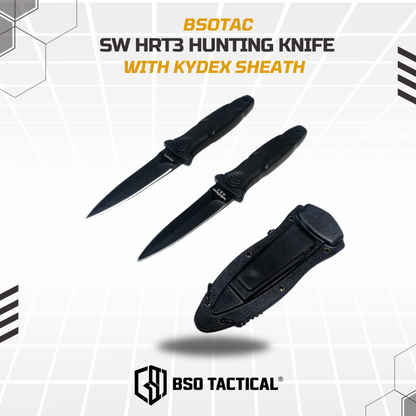 Pisau Hunting Outdoor Tactical SWHRT 3 Pisau Kalung Multifungsi With Kydex Sheath