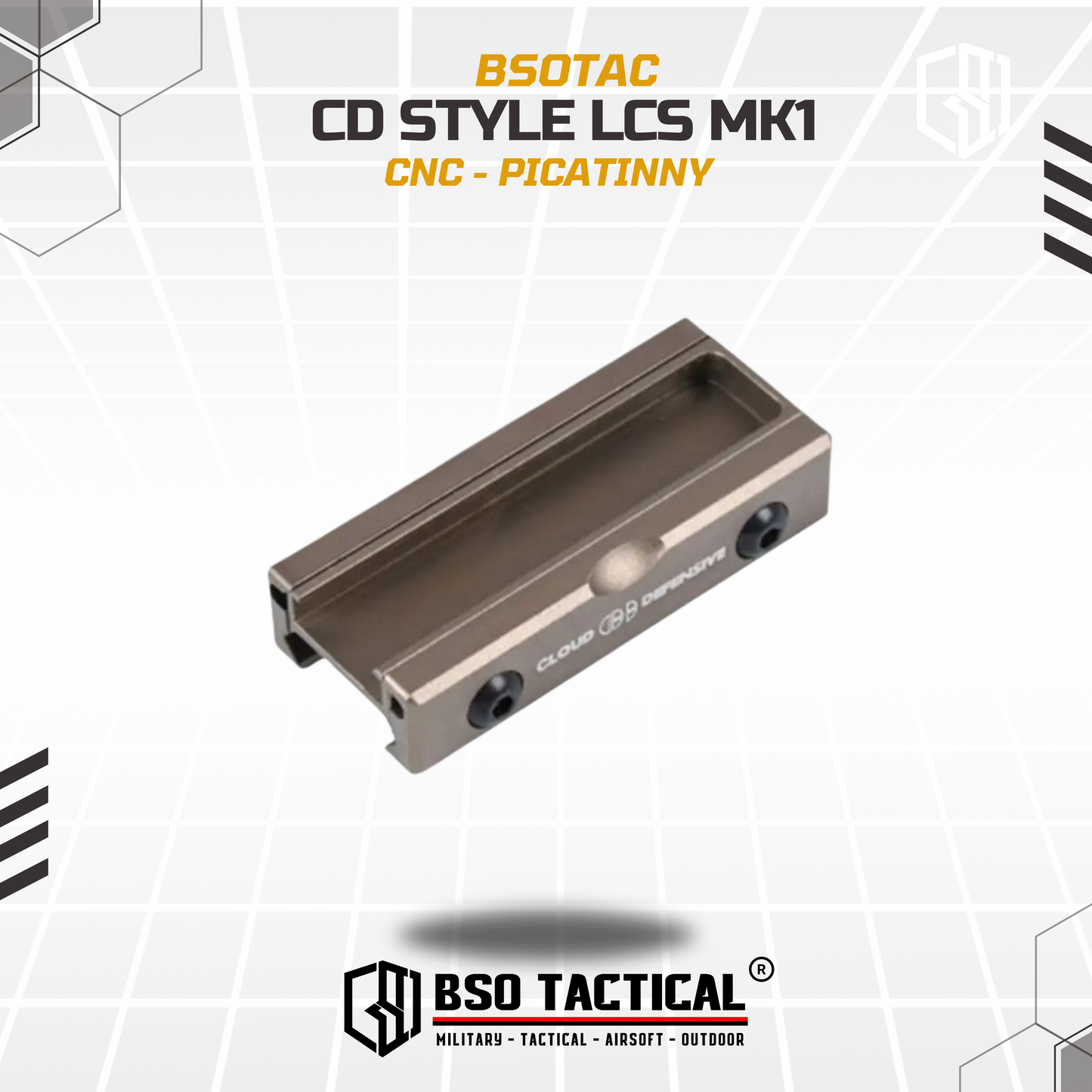 CD Style Remote Switch Rail Panel Picatinny Cable System CNC LCS MK1