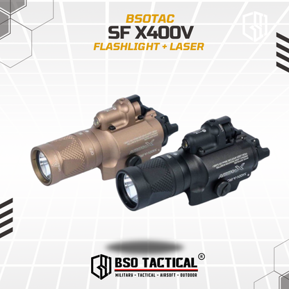 SF X400V 500 LM Tactical LED Flashlight IR Light Combo Laser