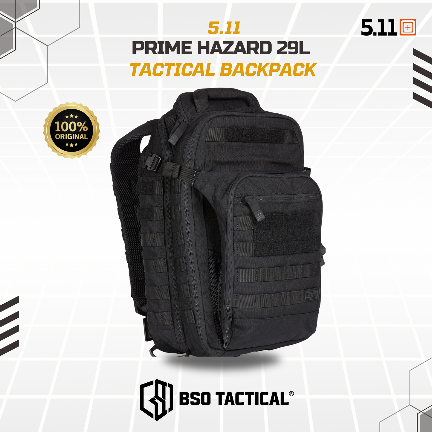 Tas Ransel 5.11 Hazard Prime 29L Tactical Outdoor Backpack Multi Storage - ORIGINAL