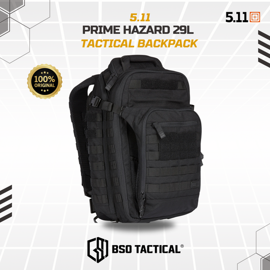 Tas Ransel 5.11 Hazard Prime 29L Tactical Outdoor Backpack Multi Storage - ORIGINAL