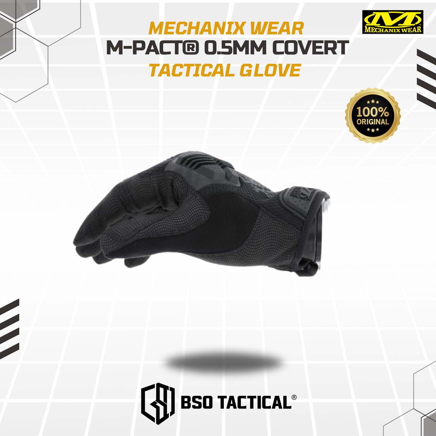 Sarung Tangan Mechanix Wear 0.5 Covert Full Finger Glove Outdoor Tactical ORIGINAL