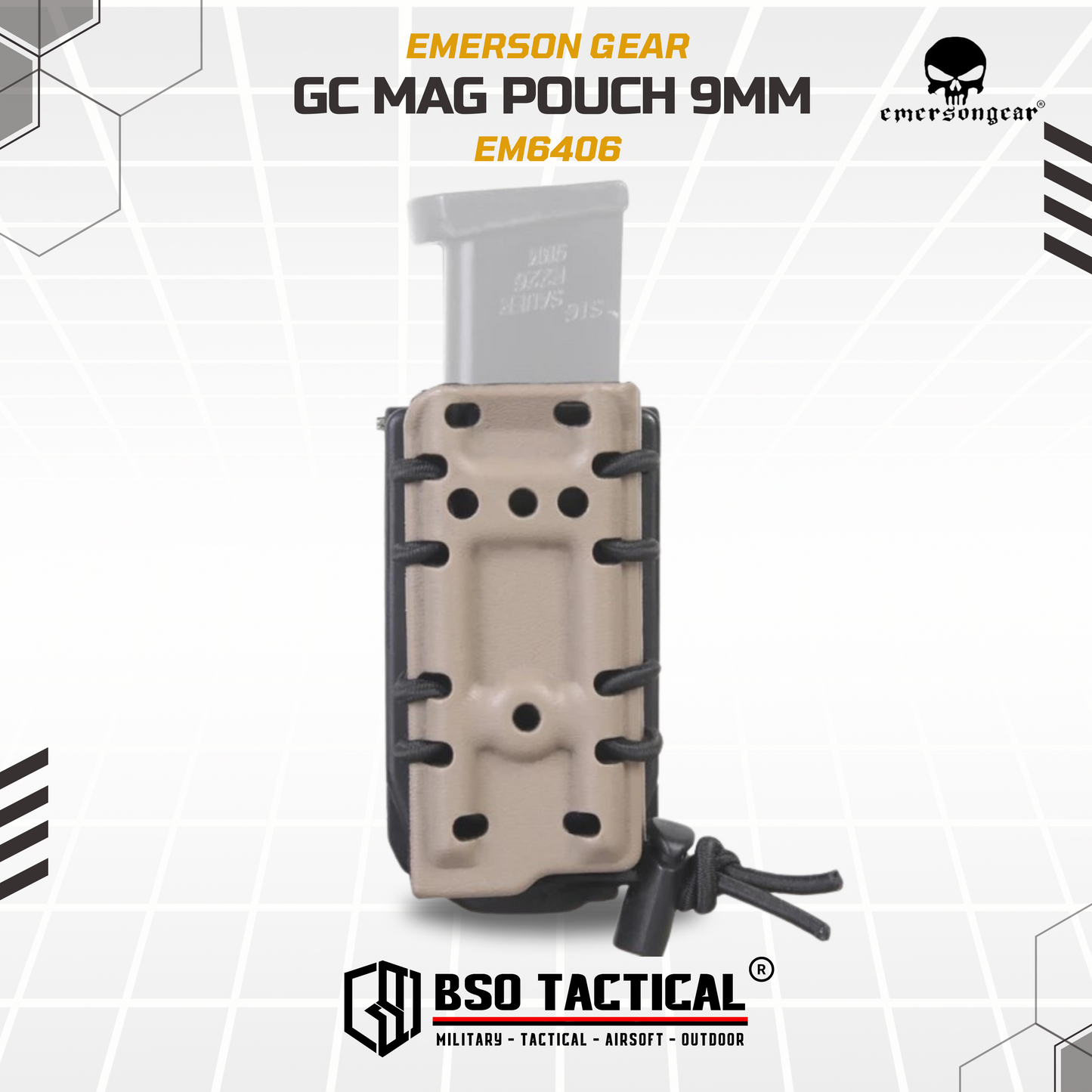 Emerson Gear Mag Pouch GC Style 9mm Belt Clip - EM6406