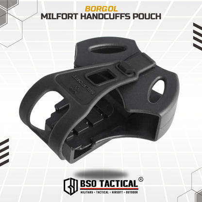 Milfort Borgol Holder Tactical Holster Handcuffs Nylon Holder Case Waist Belt Molle