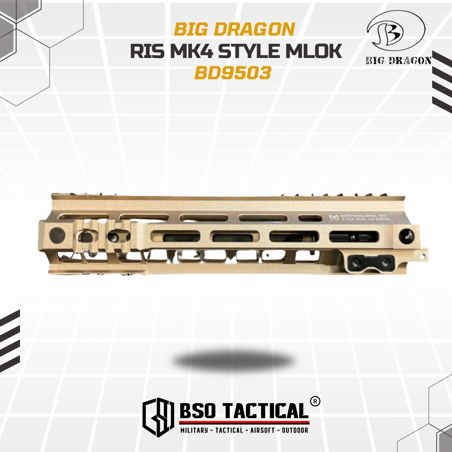 BD Tactical RIS Geiselle MLOK Modular Handguard MK4 7" 9.5" 13"