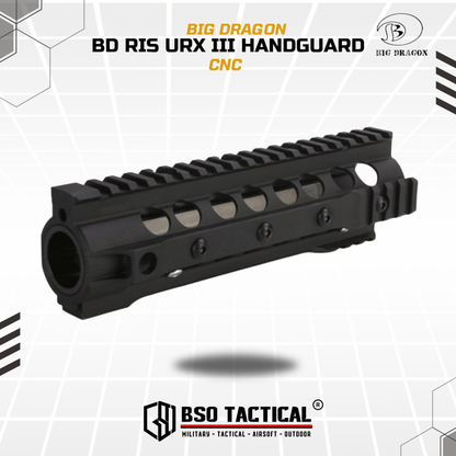 BD Tactical RIS URX III Style Handguard CNC for Airsoft
