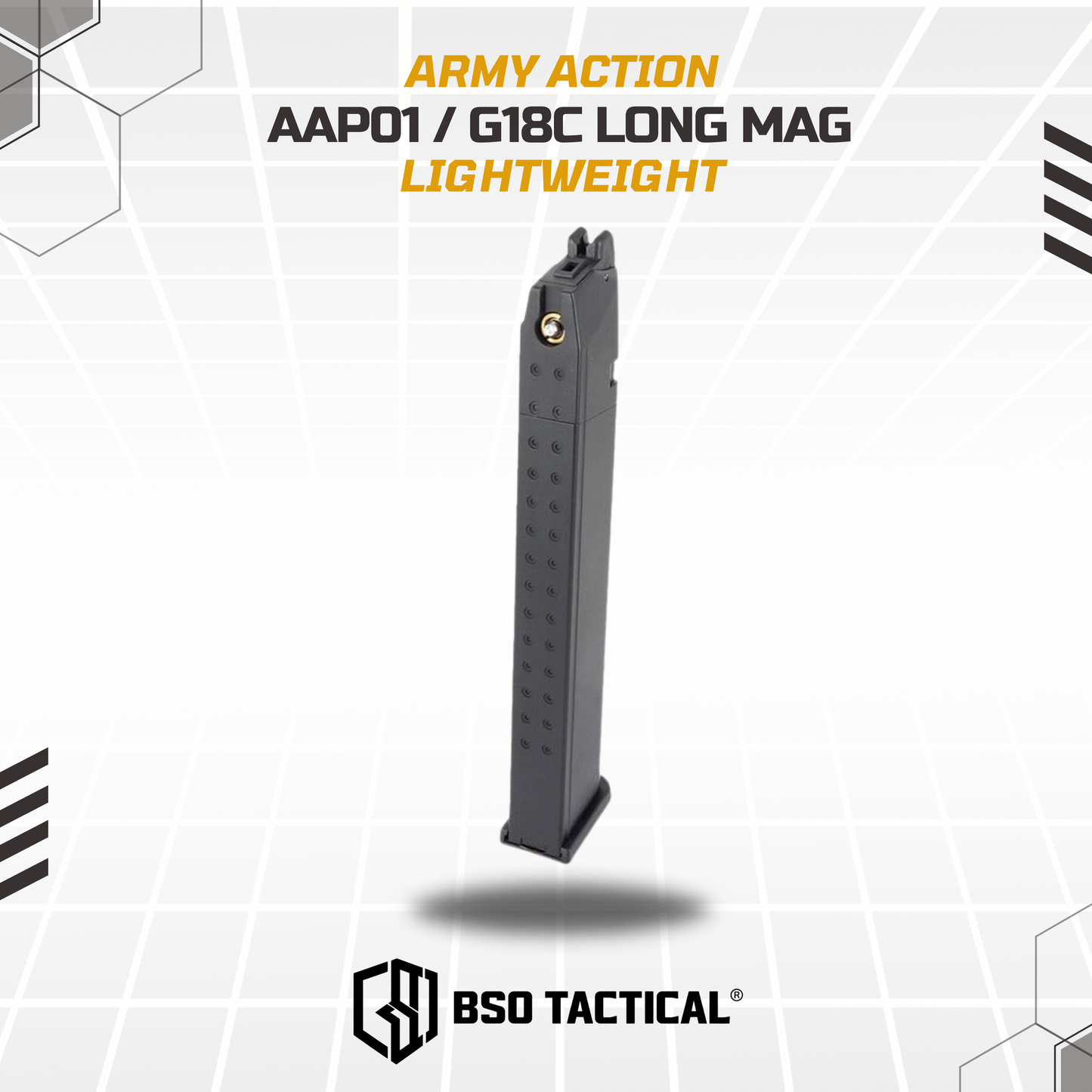 Action Army Long Mag 50rds Lightweight AAP01 G Series Mainan GBB Toys Sport