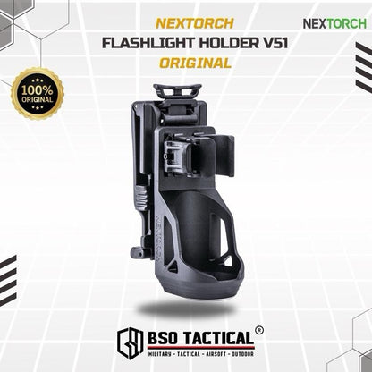 Nextorch V51 Tactical Flashlight Holder Quickdraw Holster Tempat Senter Outdoor - ORIGINAL