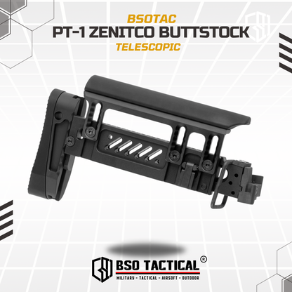 BD Tactical Popor PT-1 Zenitco Telescopic Folding Stock for AK Series AEG GBBR