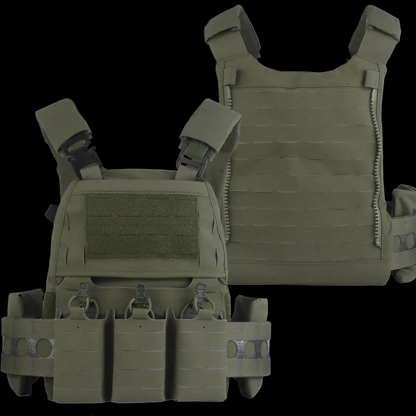 WoSport FCPC V5 Outdoor Tactical Vest with Triple Mag Pouch QD