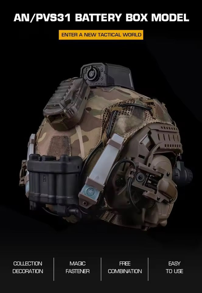 Pemberat Helm Tactical Dummy Battery Case Box AN/PVS31 Style - No Function