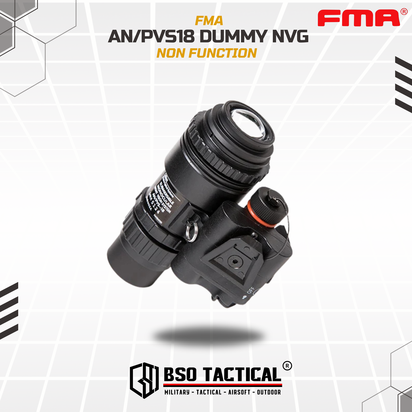 FMA Tactical NVG PVS18 Dummy Model Non-Functional Night Vision Goggles Cosplay Toys - TB1206
