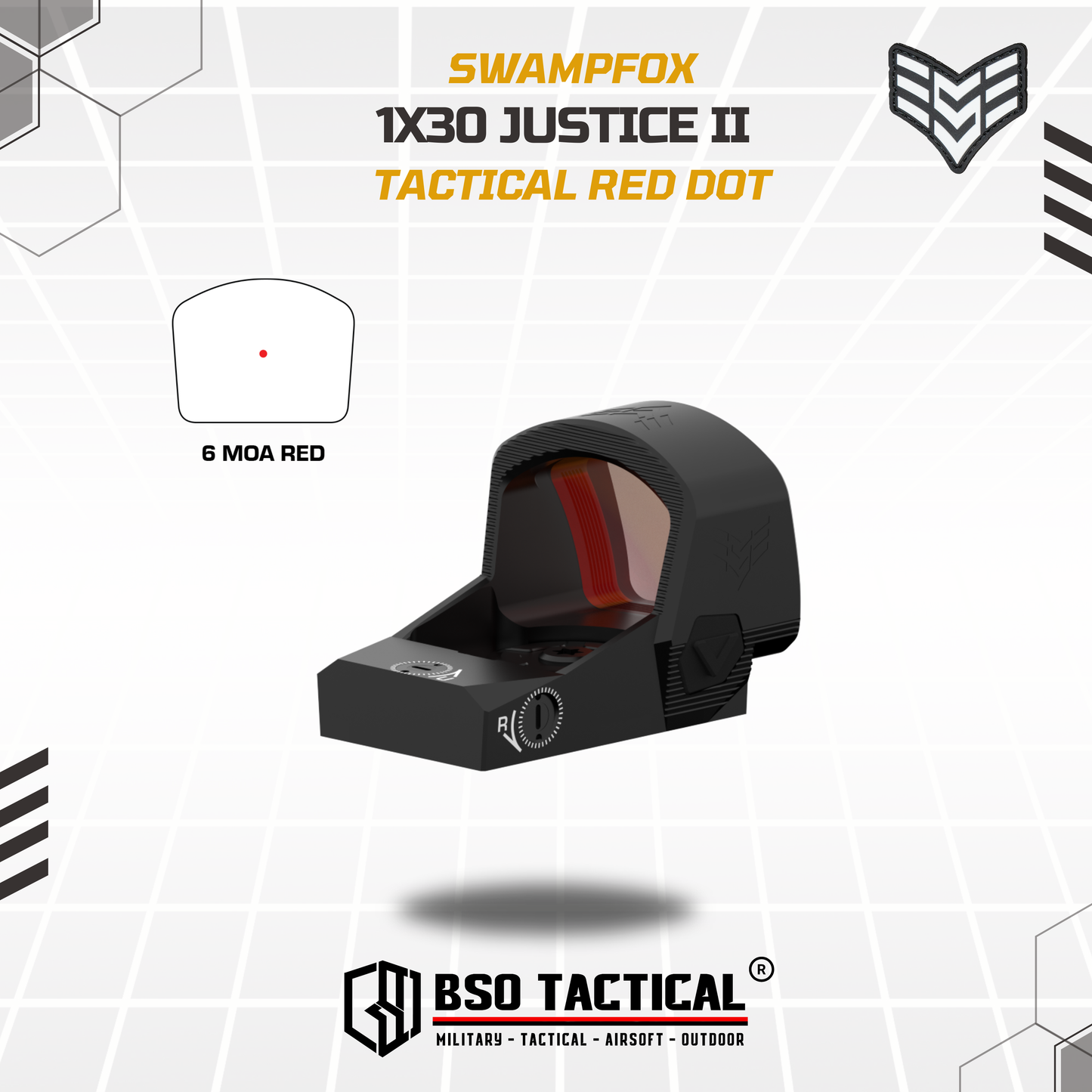 Swampfox JUSTICE II 1X30 Dot Sight