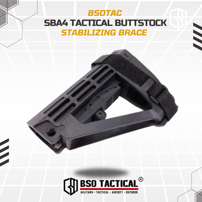 Popor Tactical SBA4 Stabilizing Brace Buttstock AEG WGG Airsoft