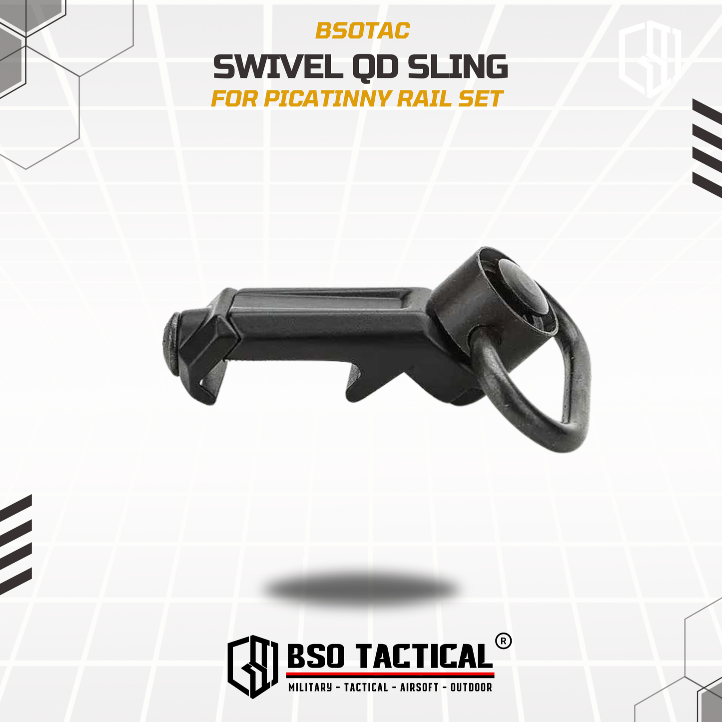 Swivel QD Sling Picatinny Rail Mount Quick Release Alumunium Alloy