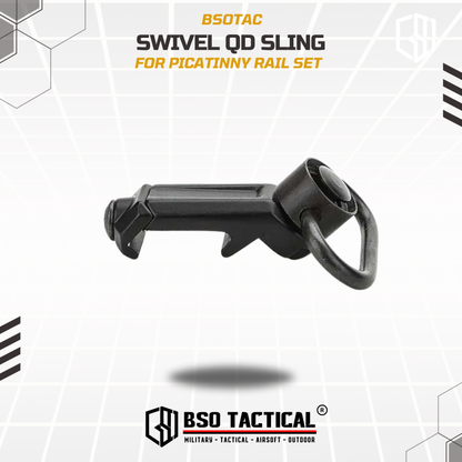 Swivel QD Sling Picatinny Rail Mount Quick Release Alumunium Alloy
