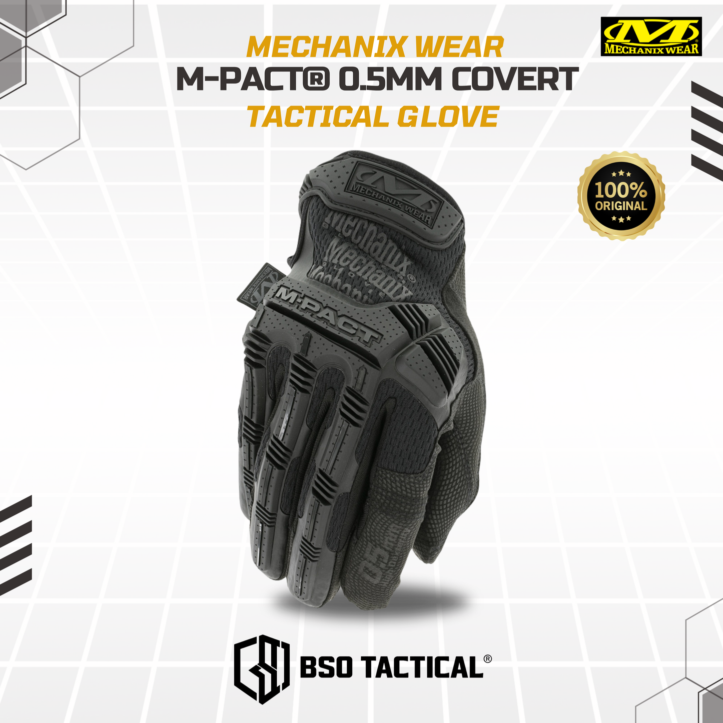 Sarung Tangan Mechanix Wear 0.5 Covert Full Finger Glove Outdoor Tactical ORIGINAL