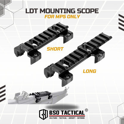 Rail Mount MP5 Top Rail for Optic Scope Full Metal