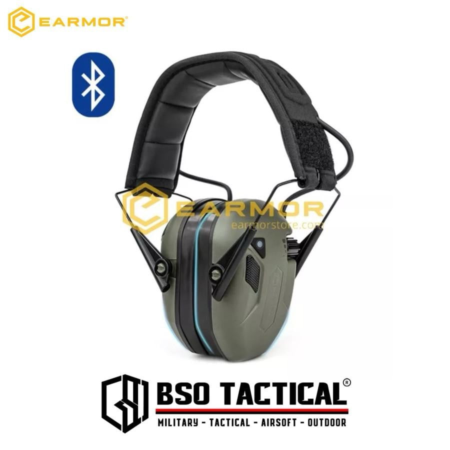 Earmor M300T Bluetooth Tactical Headset Hearing Protection Electronic Earmuff Headphones Earphone - ORI