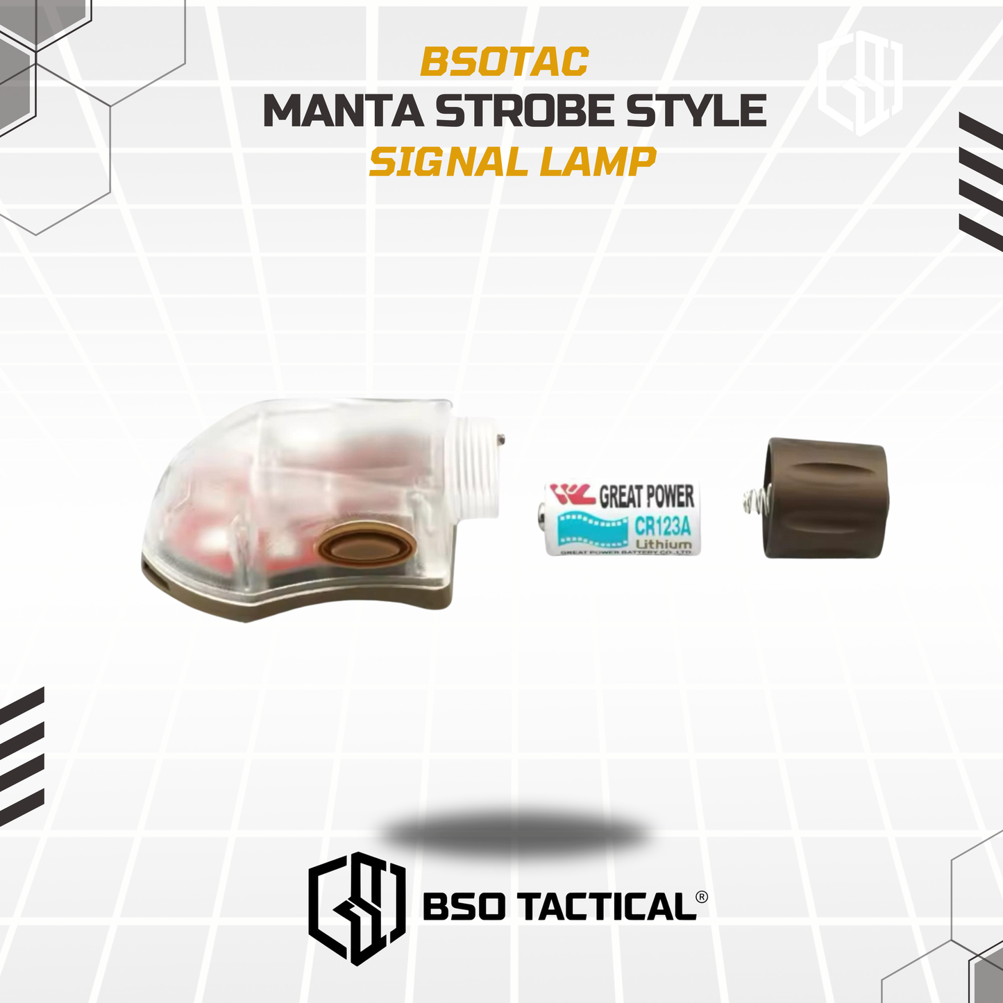 Manta Strobe LED Signal Survival Light IR for Outdoor Helmet Night Lamp