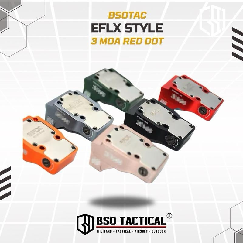 EFLX Mini Style Red Dot Scope Tactical Holosight RMR Mount Base Picatinny CNC