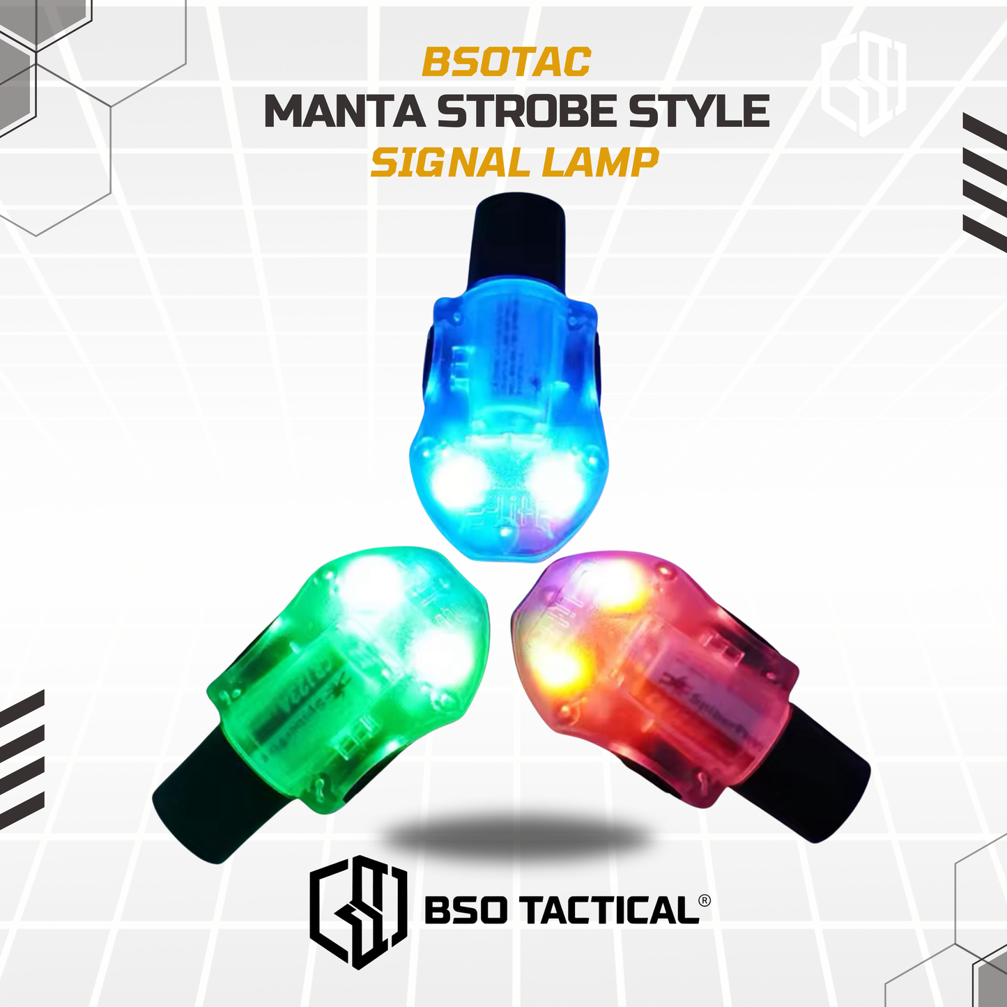 Manta Strobe LED Signal Survival Light IR for Outdoor Helmet Night Lamp