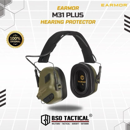 Earmor M31 PLUS Safety Hearing Protector Version Earmuff Earphone Headset Earbuds Headphone - ORIGINAL