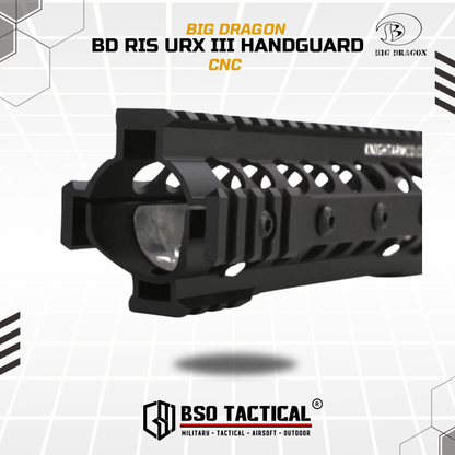 BD Tactical RIS URX III Style Handguard CNC for Airsoft