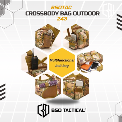 Tas Selempang Outdoor Crossbody Utility EDC Bag Multistorage - 243