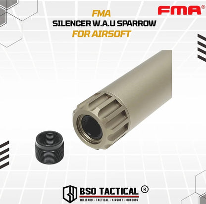 FMA Tactical Silencer W.A.U Force Sparrow Style 14mm CW CCW Alumunium