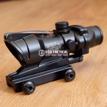 Red Dot Scope Acog 1X32 Picatinny Rail Full Metal Fiber Optic Sight for Toys Matal CNC