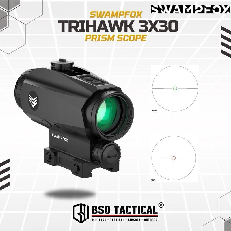 Swampfox TRIHAWK 3x30 Tactical Prism Scope