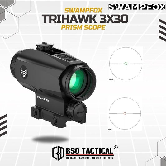 Swampfox TRIHAWK 3x30 Tactical Prism Scope
