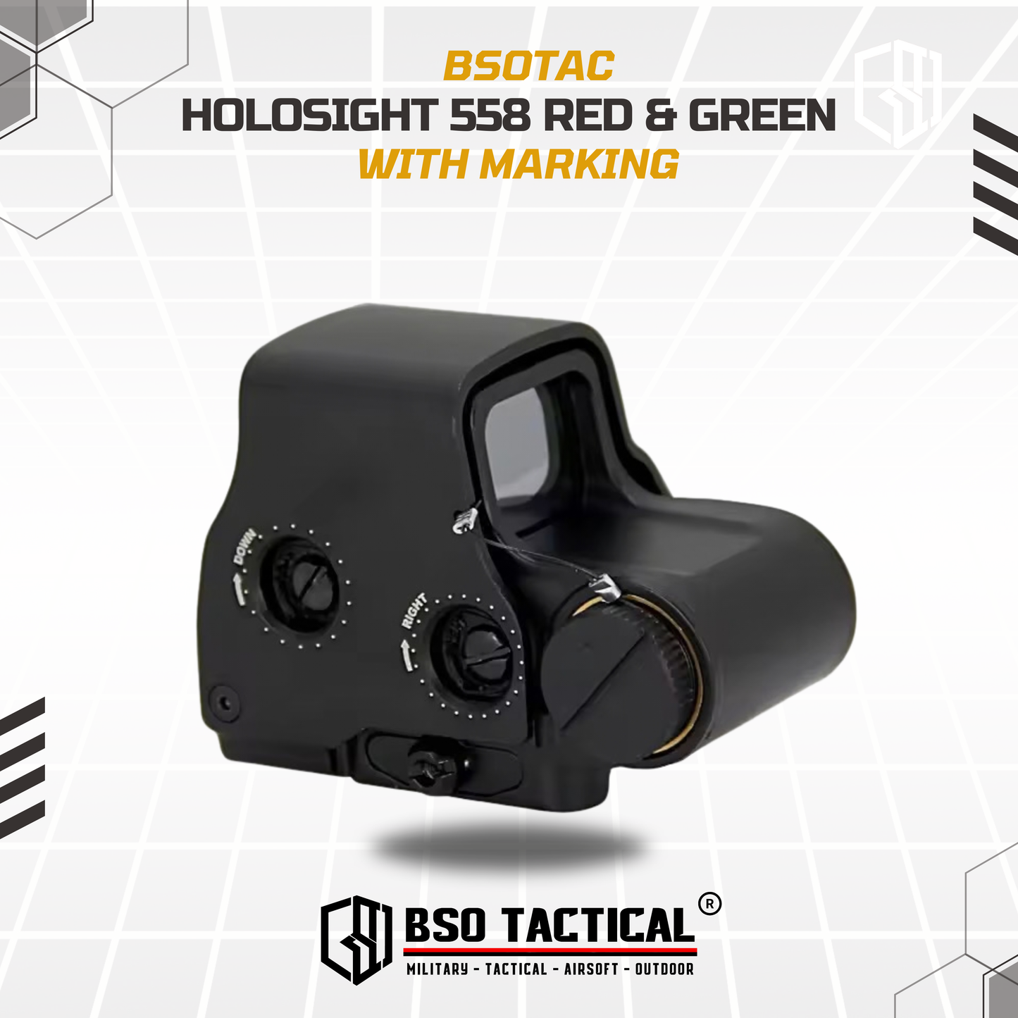 Holosight ET Style 558 XPS 3-2 Tactical Red Green Dot Scope Sight With Marking - Repro