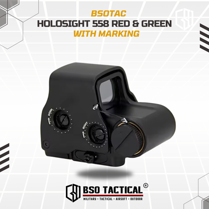 Holosight ET Style 558 XPS 3-2 Tactical Red Green Dot Scope Sight With Marking - Repro