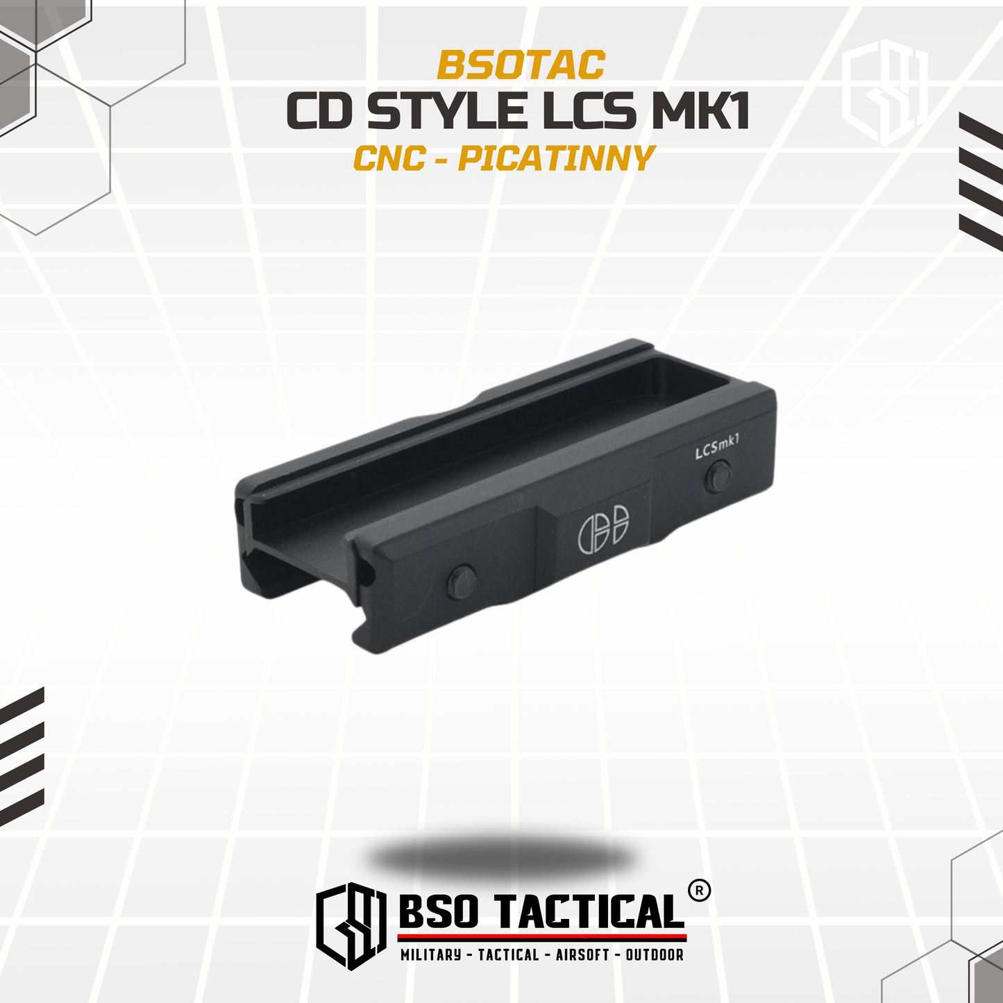 CD Style Remote Switch Rail Panel Picatinny Cable System CNC LCS MK1