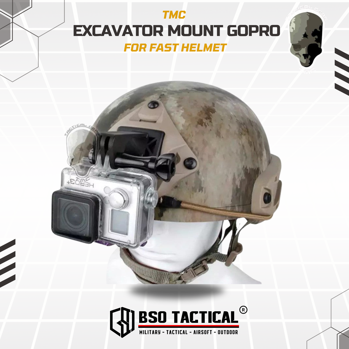 TMC Helmet Excavator ARM Mount for Go Pro Action Camera Mount