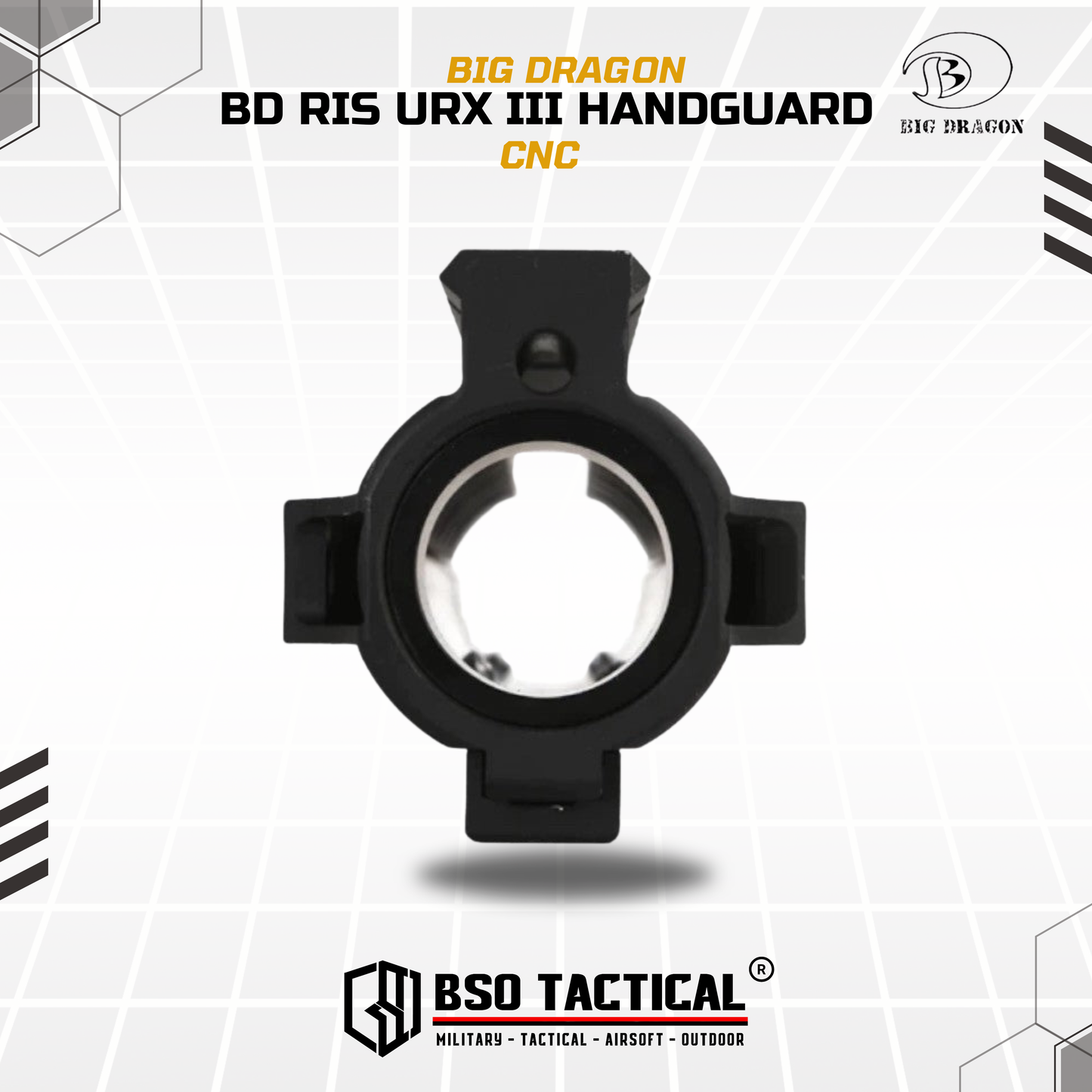 BD Tactical RIS URX III Style Handguard CNC for Airsoft