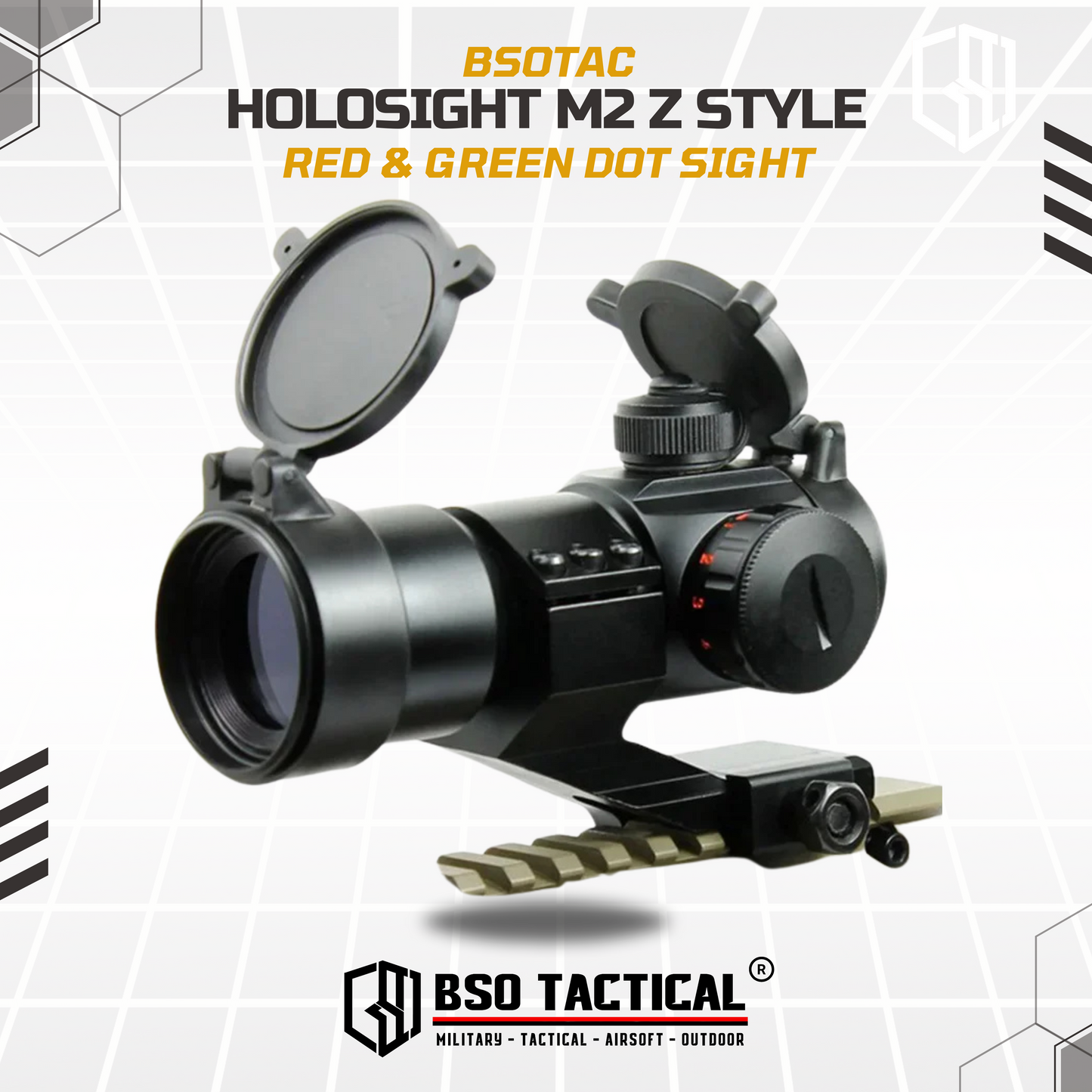 Holosight M2 Z Style Red Dot Scope Sight Full Metal Picatinny Rail