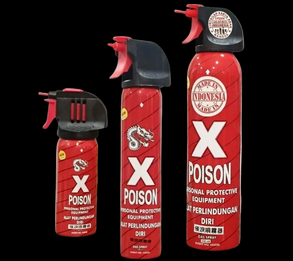 Semprotan Pepper Spray X Poison Self Defense EDC ORIGINAL