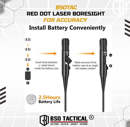 Tactical Boresight Red Dot Laser for Accuracy