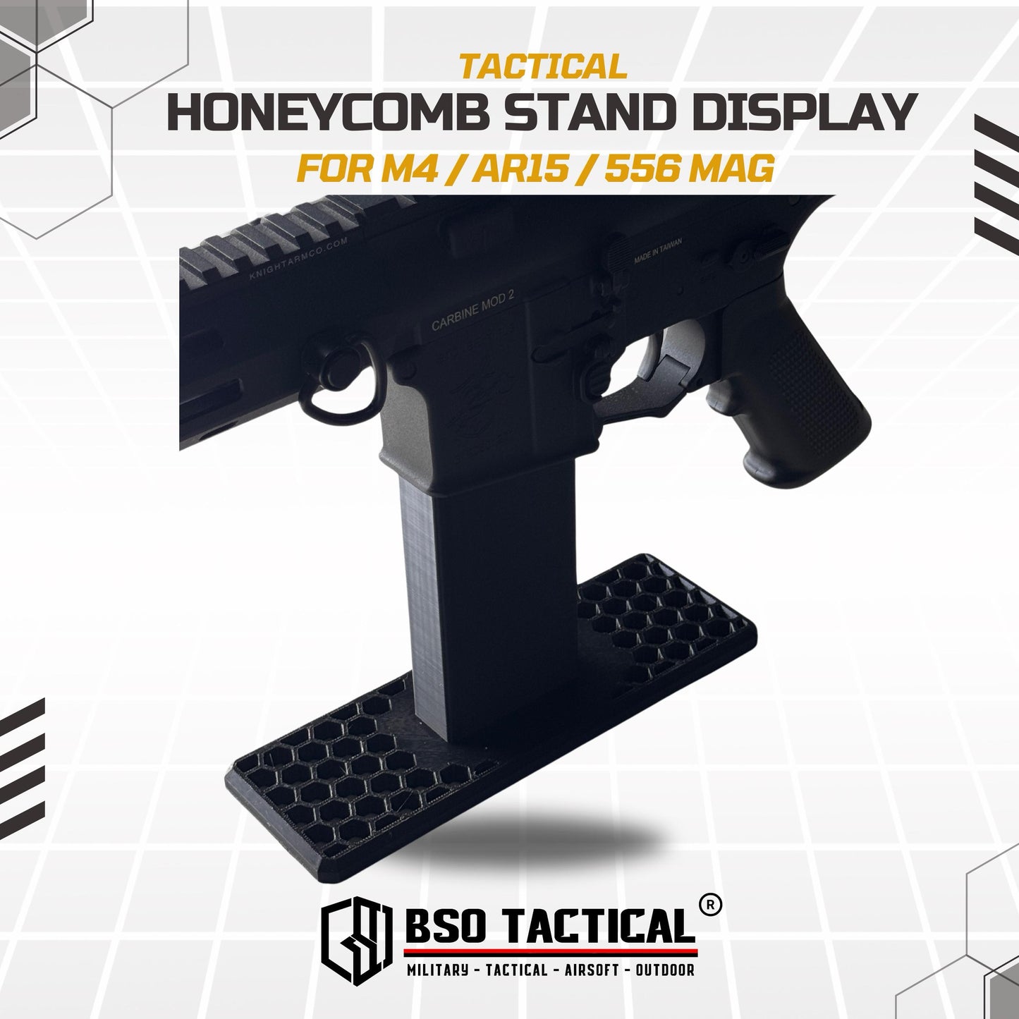 BSOTAC Honeycomb Tactical Mag Stand Display 556