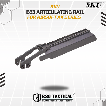 5KU B33 Articulating Rail AK Top Dust Cover Zenitco Style for Optic