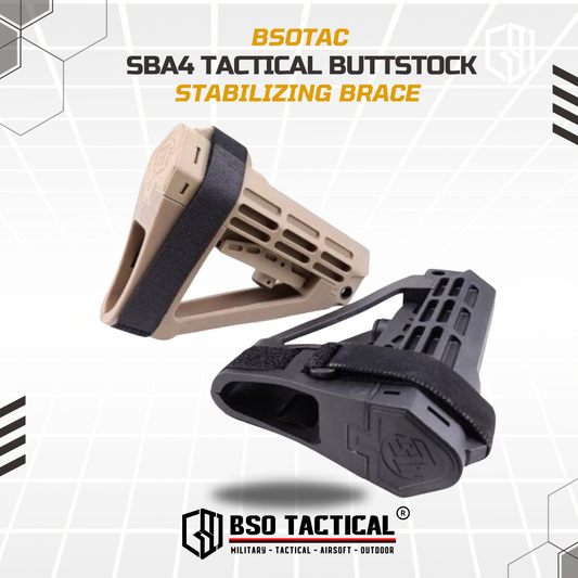 Popor Tactical SBA4 Stabilizing Brace Buttstock AEG WGG Airsoft