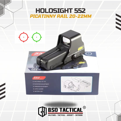 Holosight 552 Style Red Green Dot Scope Sight Full Metal Picatinny