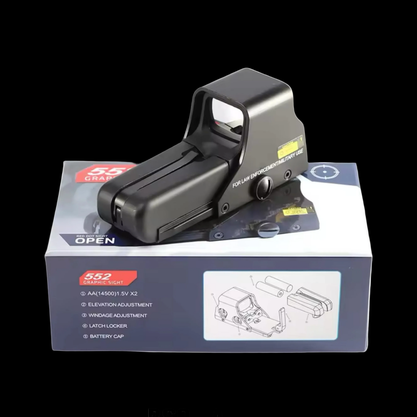 Holosight 552 Style Red Green Dot Scope Sight Full Metal Picatinny